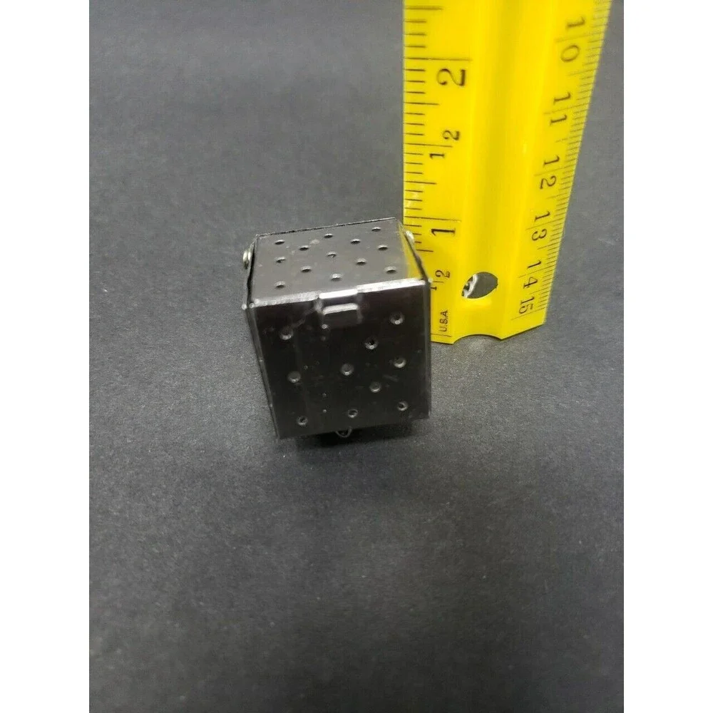 Vintage Tea Infuser Square Cube Strainer Ball with Chain Stainless Steel